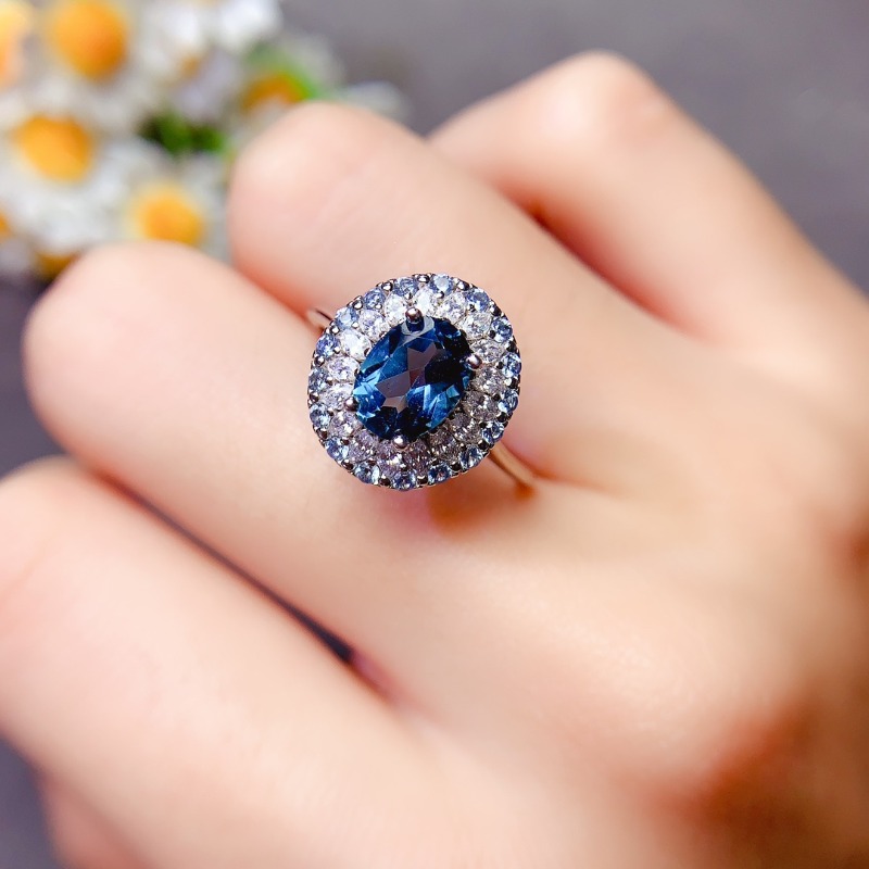 Vs Smartwatch - Pure London Blue Topaz Ring for