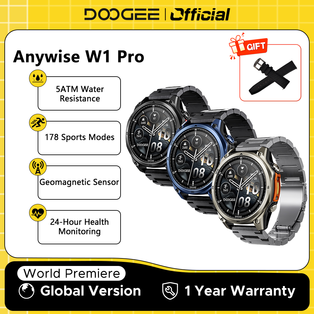 DOOGEE ANYWISE W1 PRO Smartwat - Smartwatch Health Watches ulasan dan harga