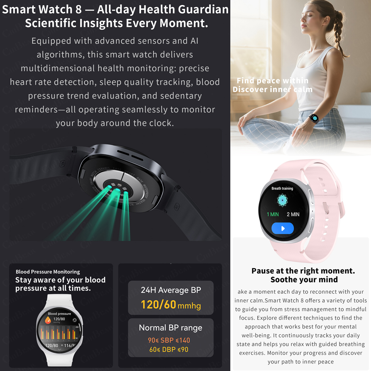 2026 New Watches 8 Mini GPS Tr - Smartwatch New Watches For Women ulasan dan harga