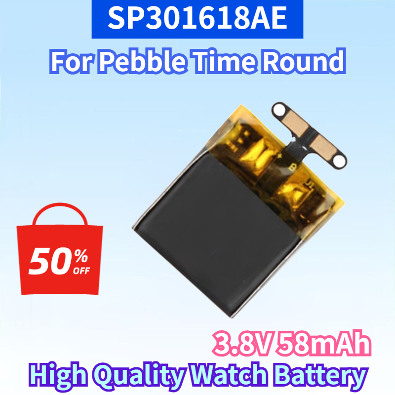 Newest SP301618AE 3.8V 58mAh L - Smartwatch Pebble Watches ulasan dan harga