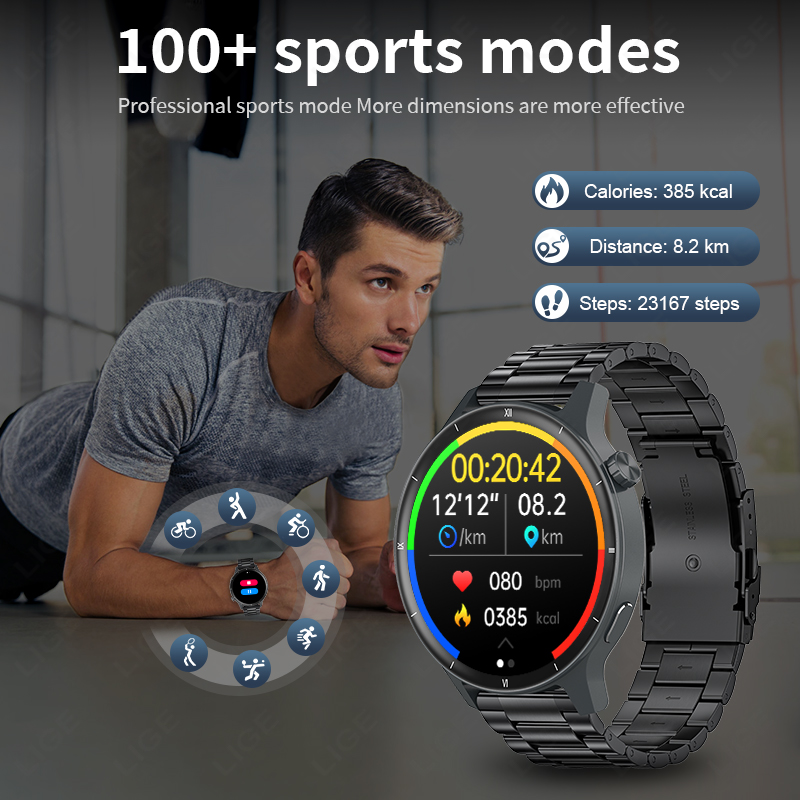 LIGE 3D Dynamic Dial Smart Wat - Smartwatch Latest Watches For Women ulasan dan harga