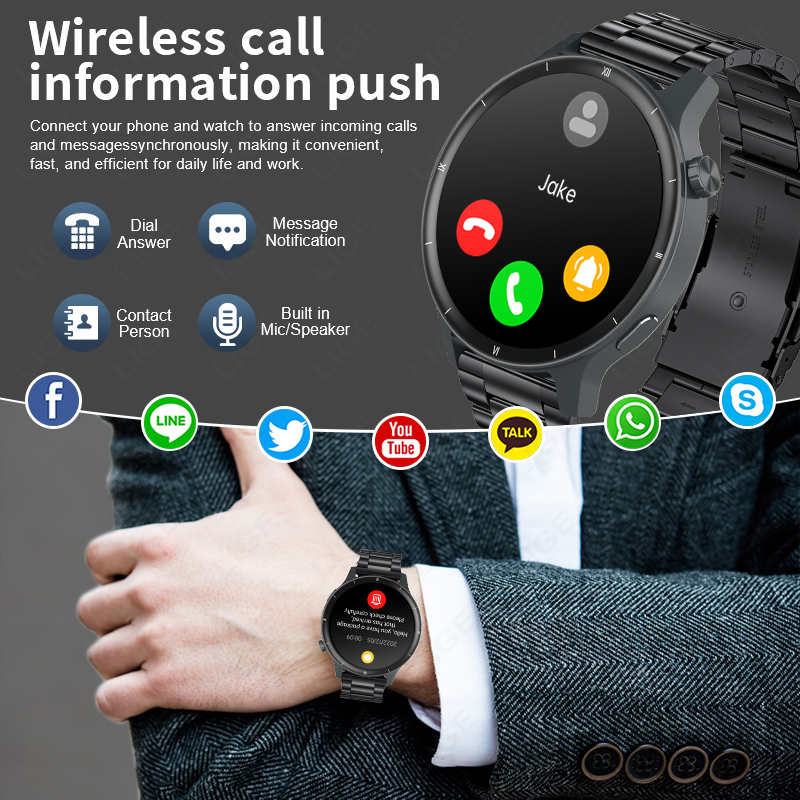 LIGE 3D Dynamic Dial Smart Wat - Smartwatch Latest Watches For Women ulasan dan harga