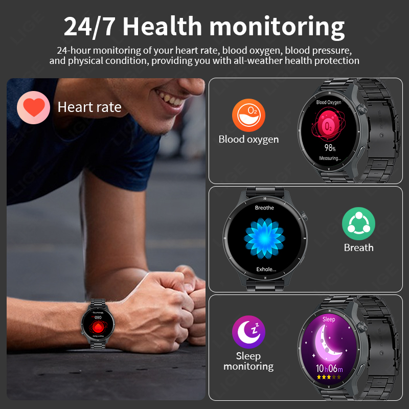 LIGE 3D Dynamic Dial Smart Wat - Smartwatch Latest Watches For Women ulasan dan harga