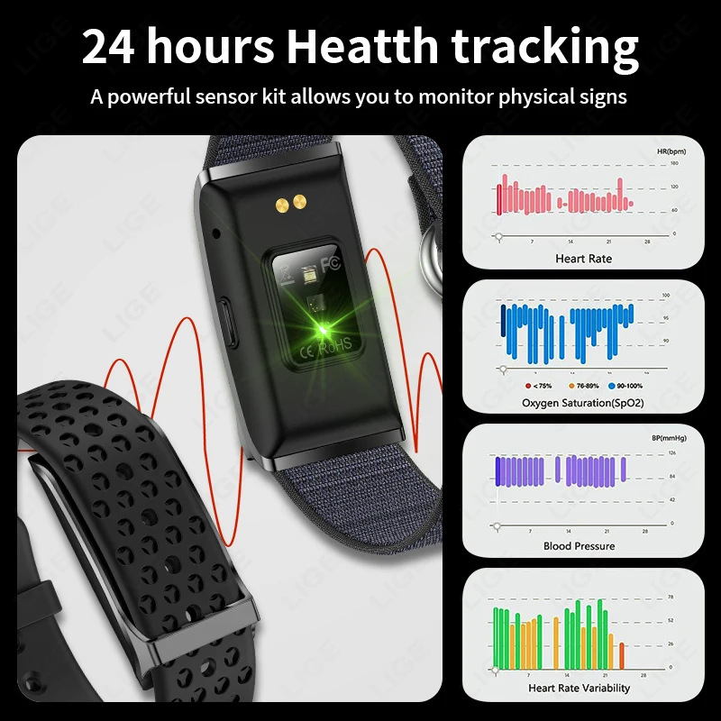 LIGE No Screen Smart Watch Hea - Smartwatch Latest Watches For Women ulasan dan harga