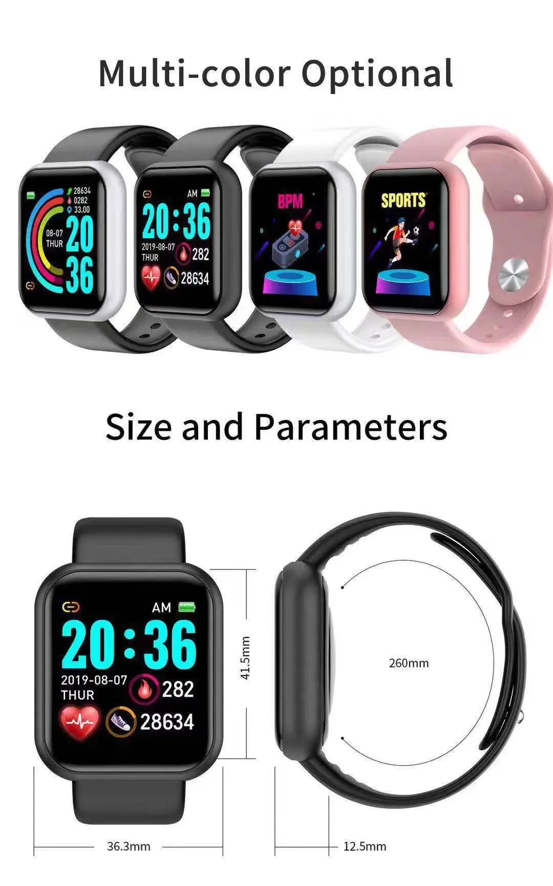 D20 Pro Smart Watch Men Y68 Sm - Smartwatch Watches For Men Digital ulasan dan harga