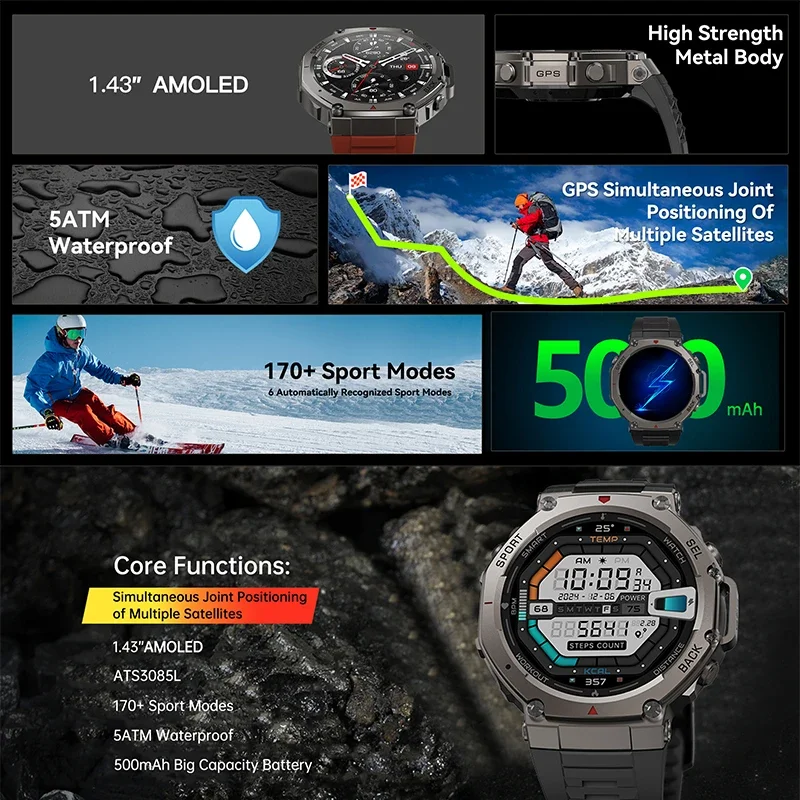 2026 New Military DM58 GPS Sma - Smartwatch Watches For Men Digital ulasan dan harga