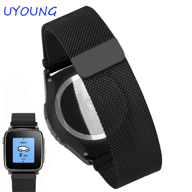 22mm Milanese Loop Strap For P - Smartwatch Pebble Watches ulasan dan harga
