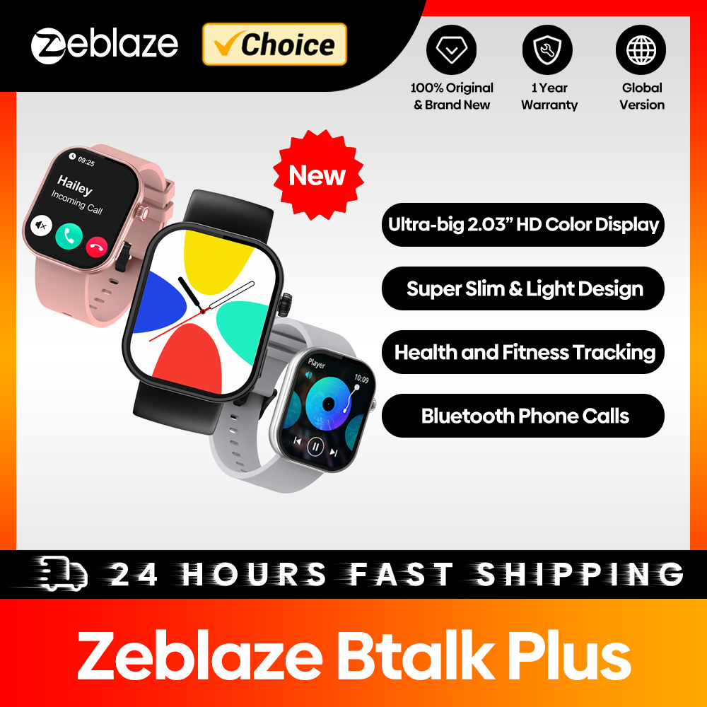 New Zeblaze Btalk Plus Voice C - Smartwatch New Watches For Women ulasan dan harga