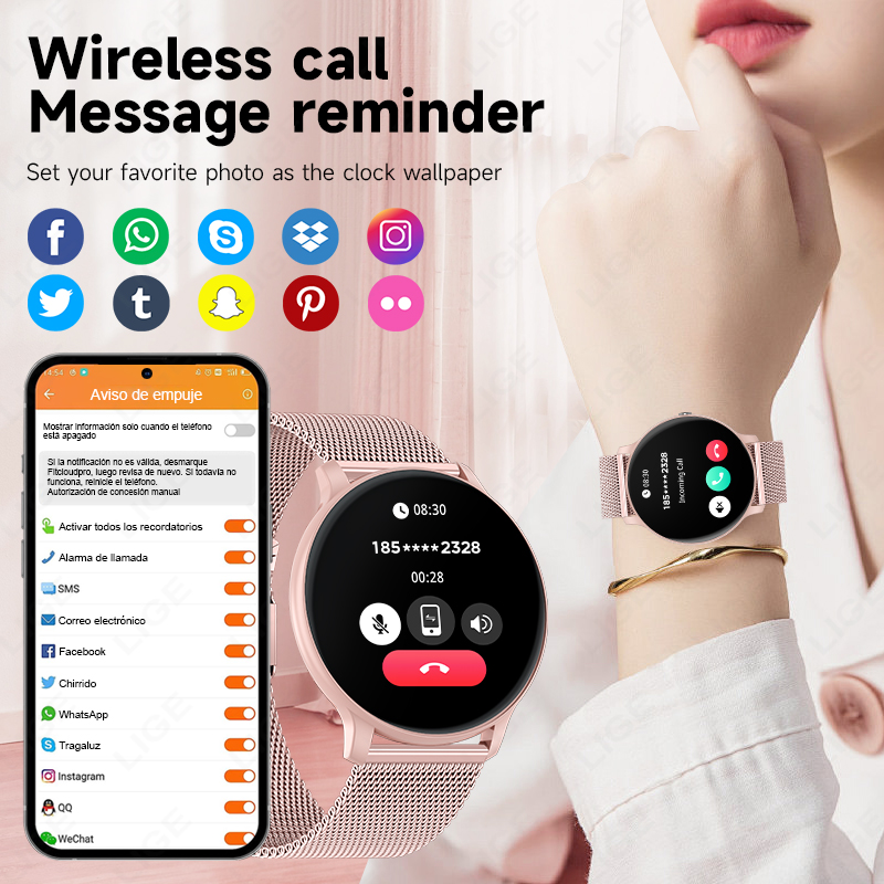 LIGE 2026 Sports Fitness Watch - Smartwatch Latest Watches For Women ulasan dan harga