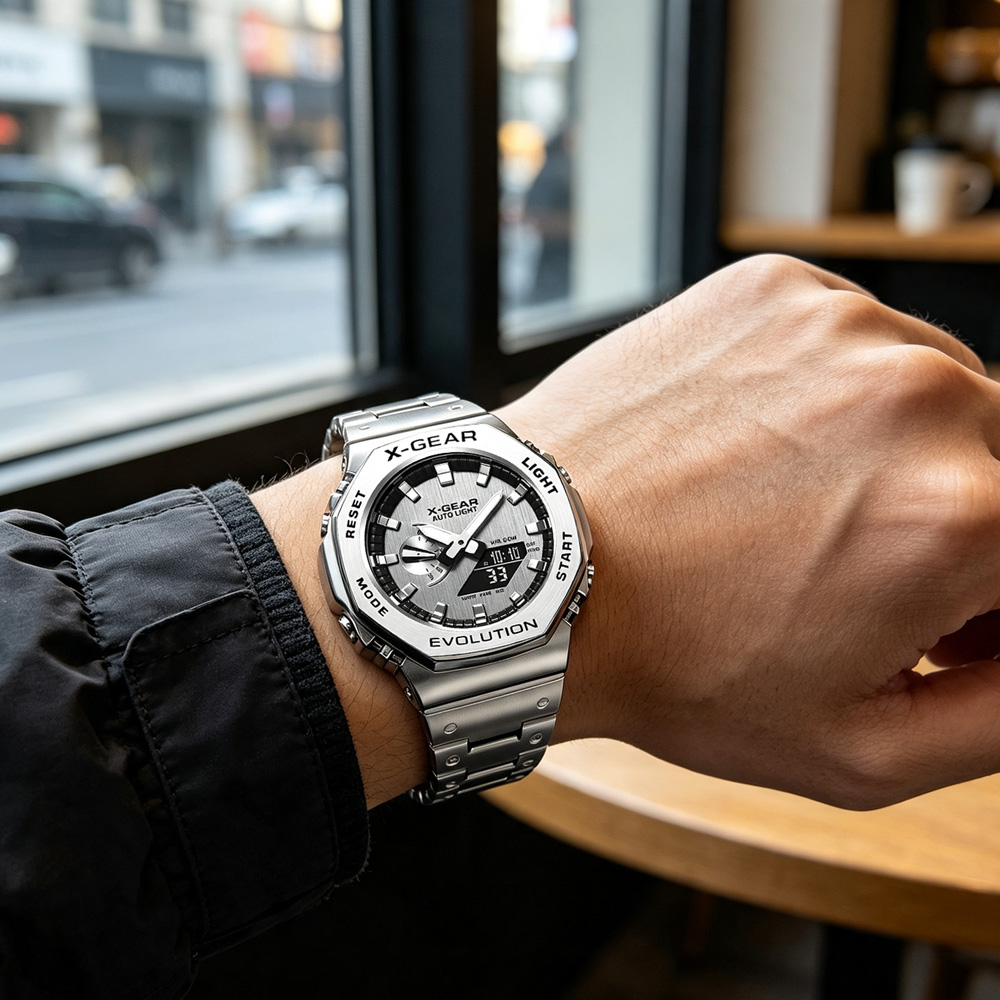 X-GEAR Dual Display Digital Sp - Smartwatch Watches For Men Digital ulasan dan harga