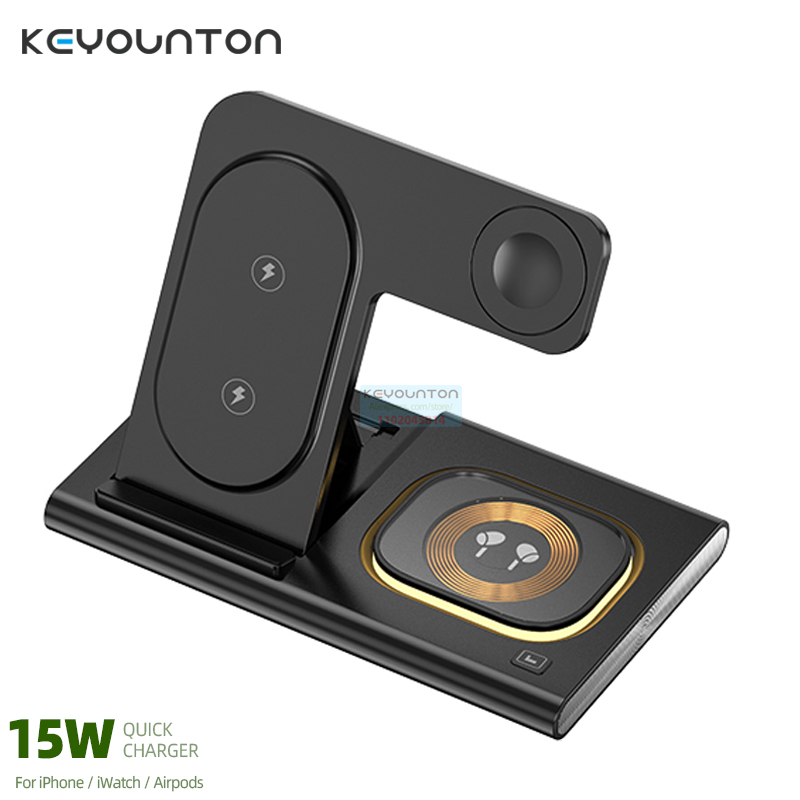 3 In 1 Wireless Charger For iP - Watch Watch Xs ulasan dan harga
