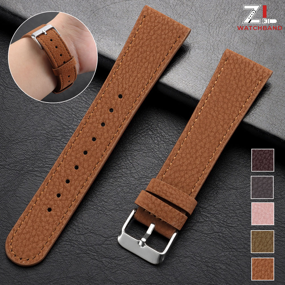Lychee Pattern Leather Watchst - Smartwatch Purple Watches For Women ulasan dan harga