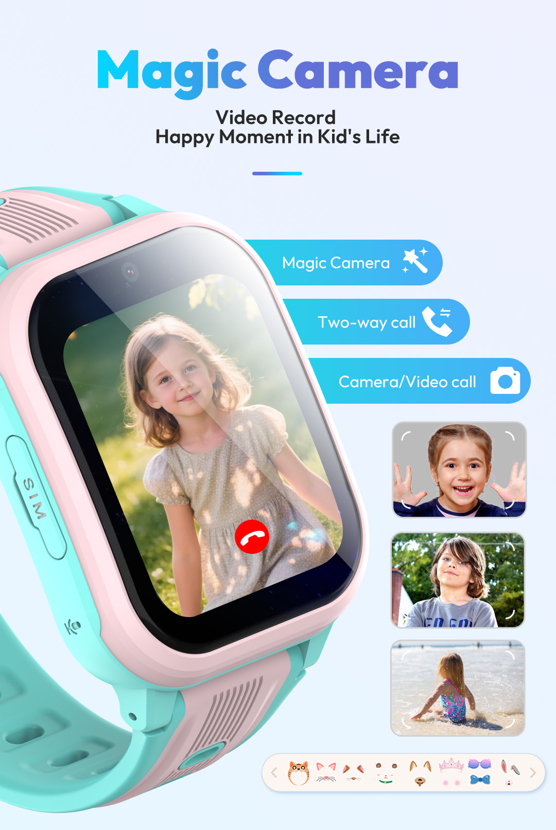 KT41 Smart Watch - 4G Phone Ch - Smartwatch Watches Gift For Girls ulasan dan harga