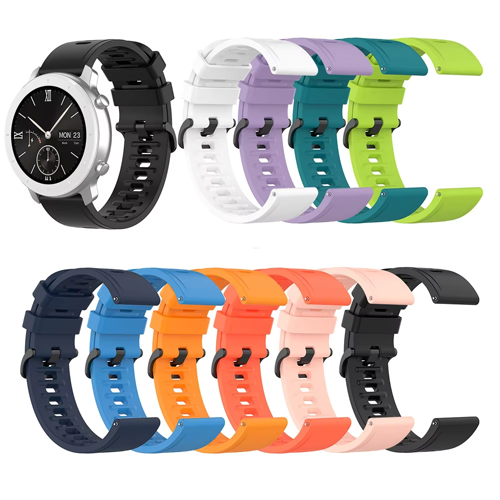 22mm Silicone Watchband Wristb - Smartwatch Pebble Watches ulasan dan harga