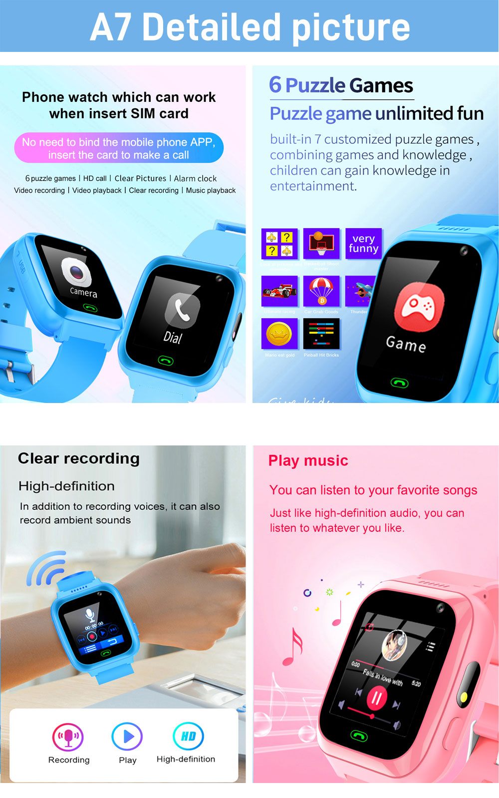 2G 4G Kids Smart Watch Phone G - Smartwatch Watches Gift For Girls ulasan dan harga