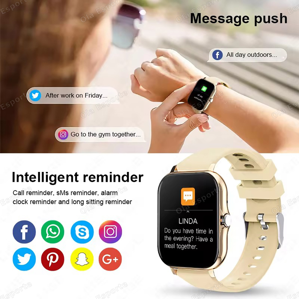 Smart Watch Android IOS Phone  - Smartwatch New Watches For Women ulasan dan harga