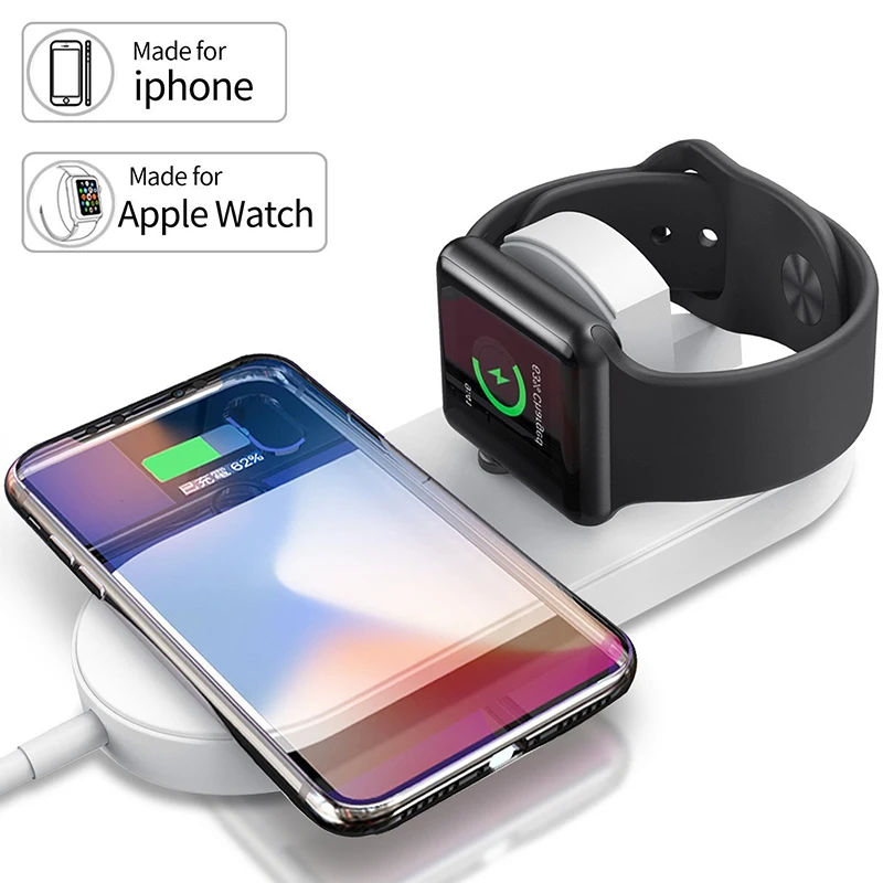 2 in 1 Fast Wireless Charger P - Watch Watch Xs ulasan dan harga